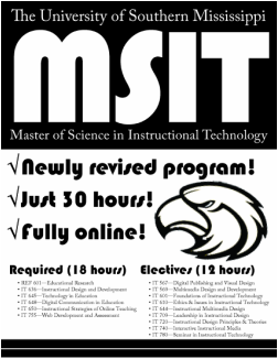 Picture of and link to Final Flyer created for IT567 class at USM
