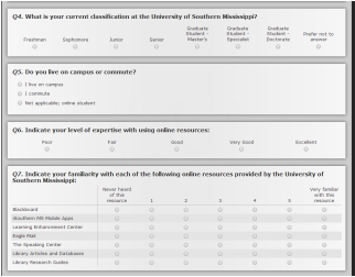 Picture of and link to the collaborative research survey conducted for REF601 at USM